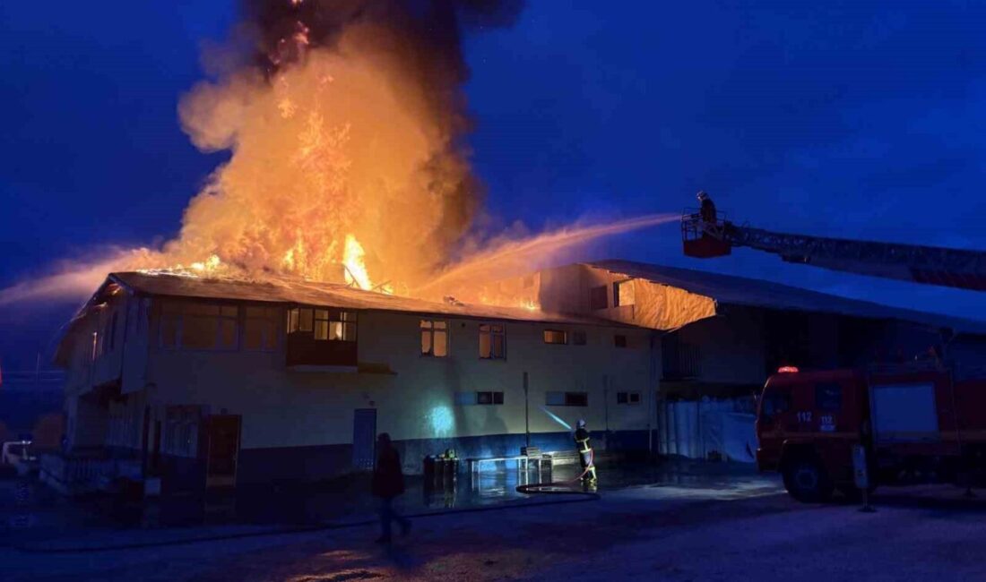 Kastamonu’nun Tosya ilçesinde bir fabrikada yangın çıktı. Ekipler fabrikayı saran