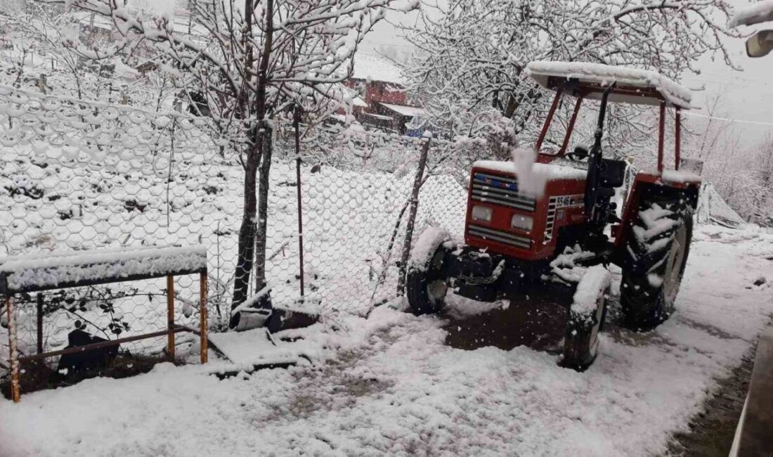 Samsun’un Kavak ilçesinde gün boyu etkili olan yağmur, akşam saatlerinde