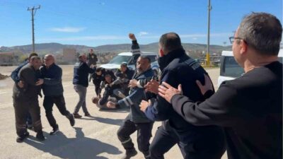 Kırıkkale Belediyesi personelinin kavga ettiği yönündeki ihbar üzerine olay yerine