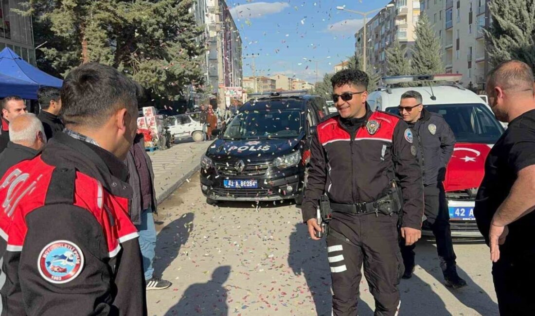 Konya’nın Ereğli ilçesinde kavga ihbarı üzerine olay yerine giden polis