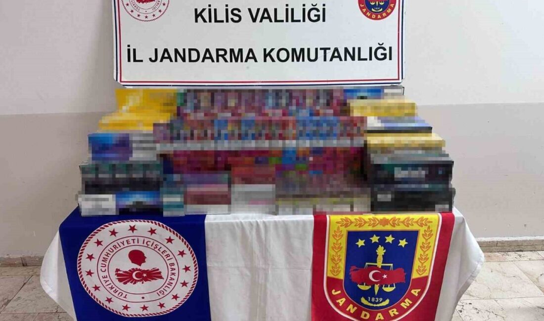 Kilis İl Jandarma Komutanlığınca kaçakçılıkla mücadele kapsamında yürütülen çalışmalar çerçevesinde