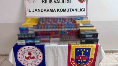 Kilis İl Jandarma Komutanlığınca kaçakçılıkla mücadele kapsamında yürütülen çalışmalar çerçevesinde
