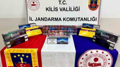 Kilis’te jandarma ekiplerince düzenlenen yol kontrol ve arama faaliyetinde kaçak