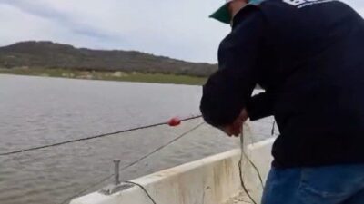 Kırklareli’nde Kayalı Barajı’nda yapılan denetimlerde 650 metre balık ağı ele