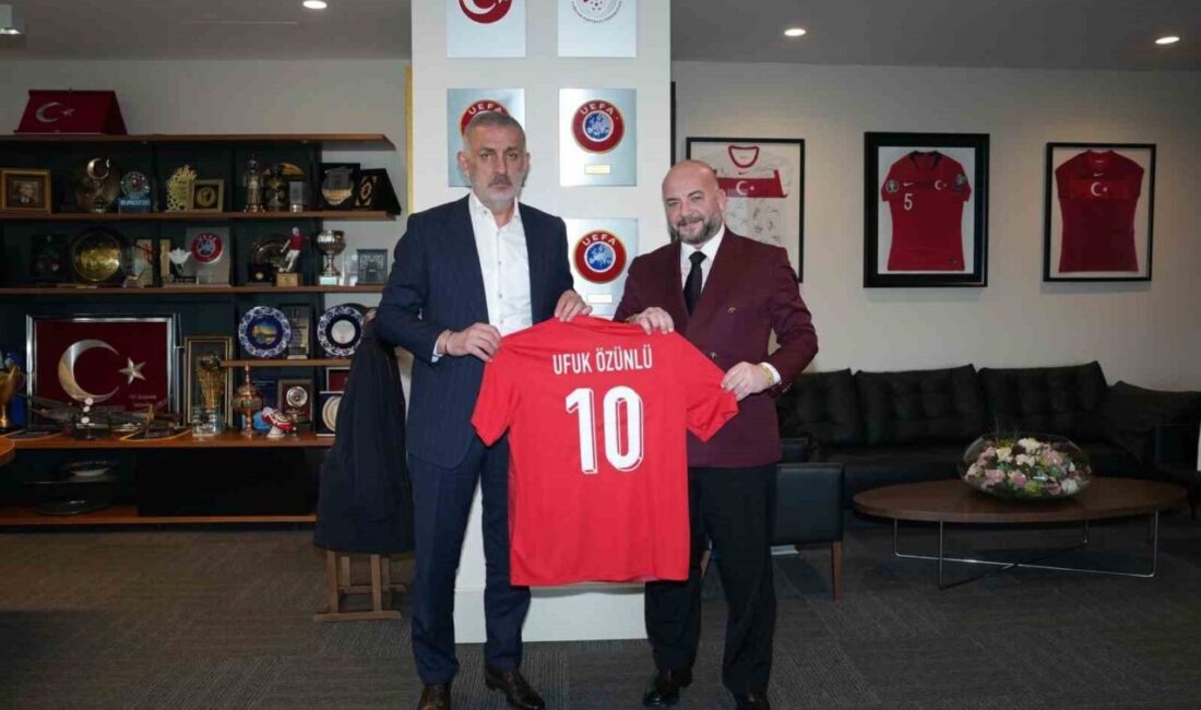 Kırkpınar Ağası Ufuk Özünlü, Türkiye Futbol Federasyonu Başkanı İbrahim Ethem