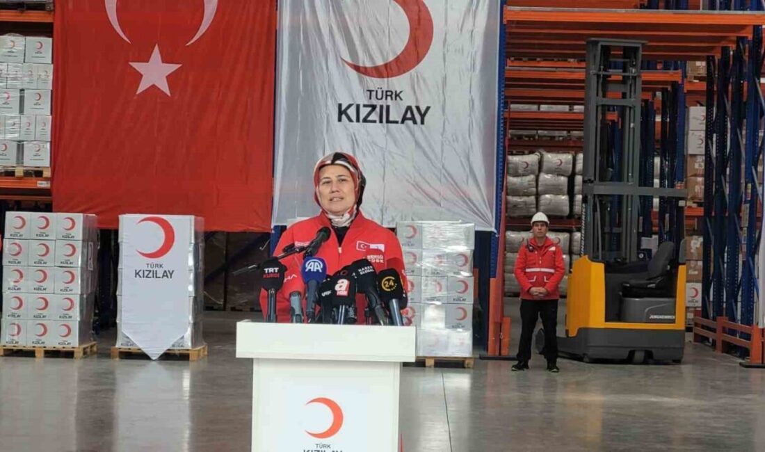Türk Kızılay, çatışmalardan etkilenen siviller için İran’a 48 ton barınma