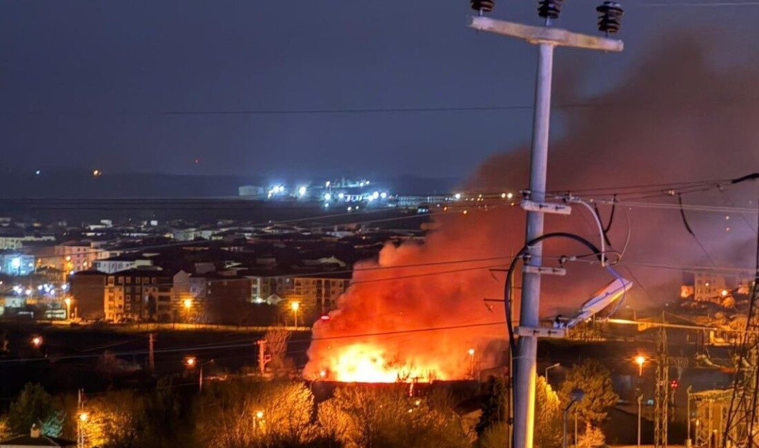 Kırklareli’nin Lüleburgaz ilçesinde arazide çıkan yangın, kısa süreli paniğe sebep