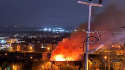 Kırklareli’nin Lüleburgaz ilçesinde arazide çıkan yangın, kısa süreli paniğe sebep