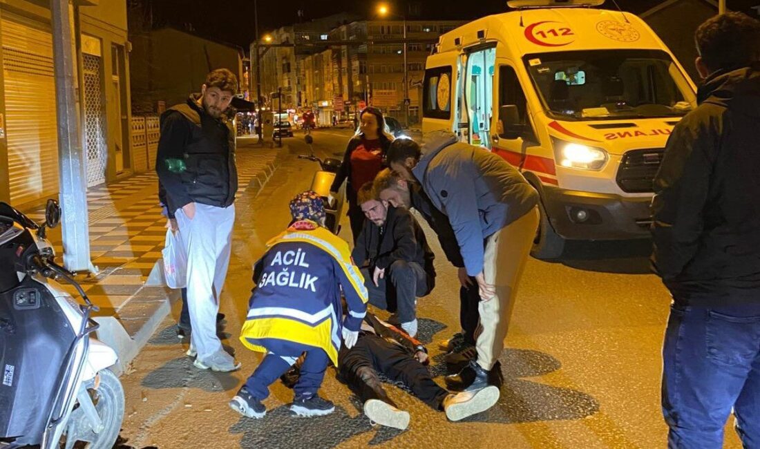 Tekirdağ’ın Muratlı ilçesinde meydana gelen trafik kazasında motosiklet sürücüsü yaralandı.