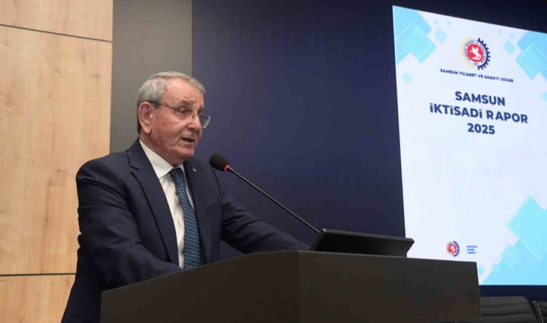 Meclis toplantısında konuşan Samsun Ticaret ve Sanayi Odası (TSO) Yönetim