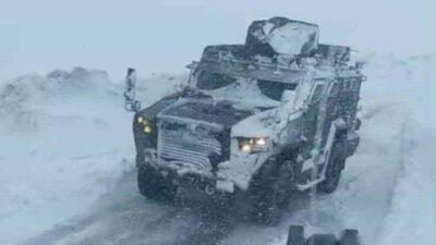 Muş’ta yüksek kesimlerde etkisini artıran yoğun kar yağışı nedeniyle 20