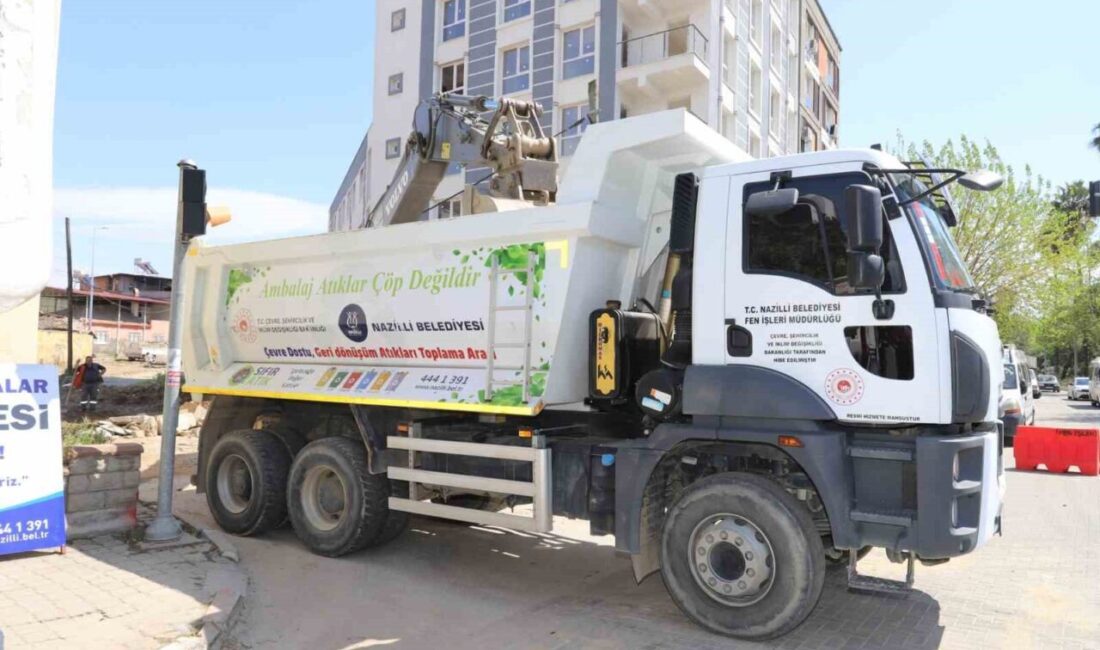Nazilli Belediyesi Fen İşleri Müdürlüğü ekipleri, Çapahasan Mahallesi 381 Sokak’ta