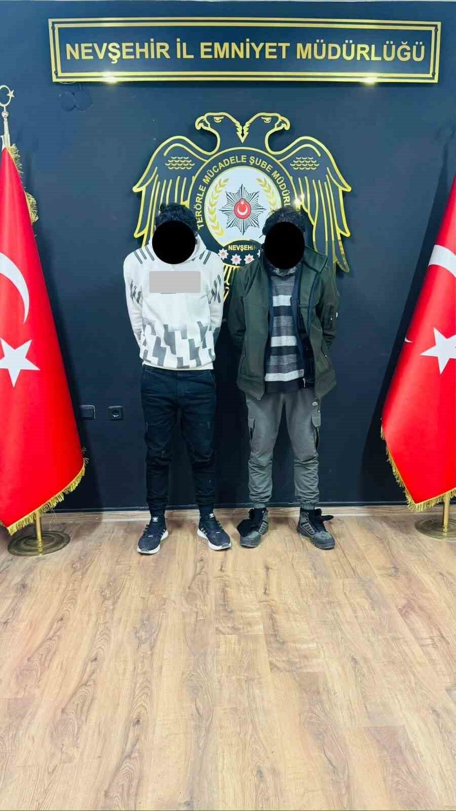 Nevşehir’de terör örgütü DEAŞ’a yönelik düzenlenen operasyonda gözaltına alınan 2