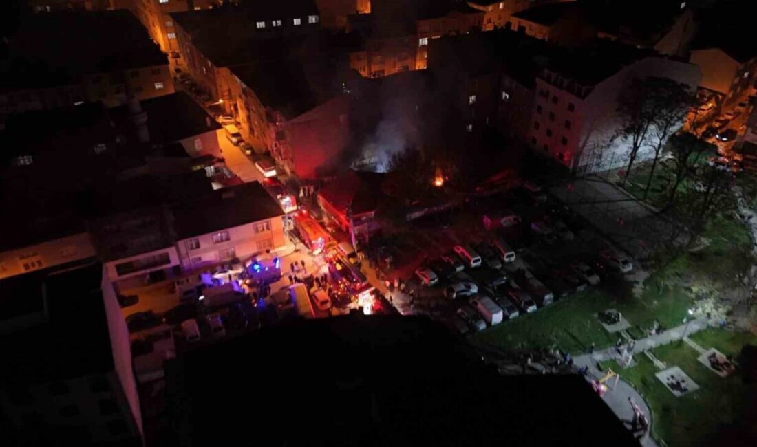 Eskişehir’de bir gecekondunun bahçesinden gelen patlama seslerinin ardından çıkan yangın
