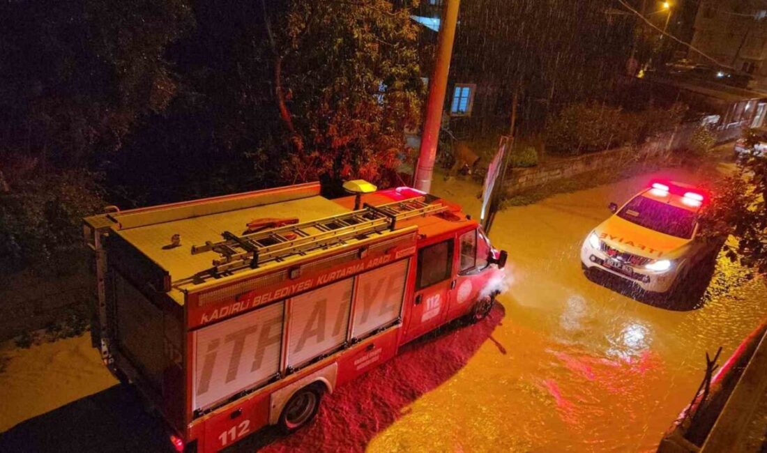Osmaniye’nin Kadirli ilçesinde kırsal kesimde etkili olan sağanak yağışın ardından