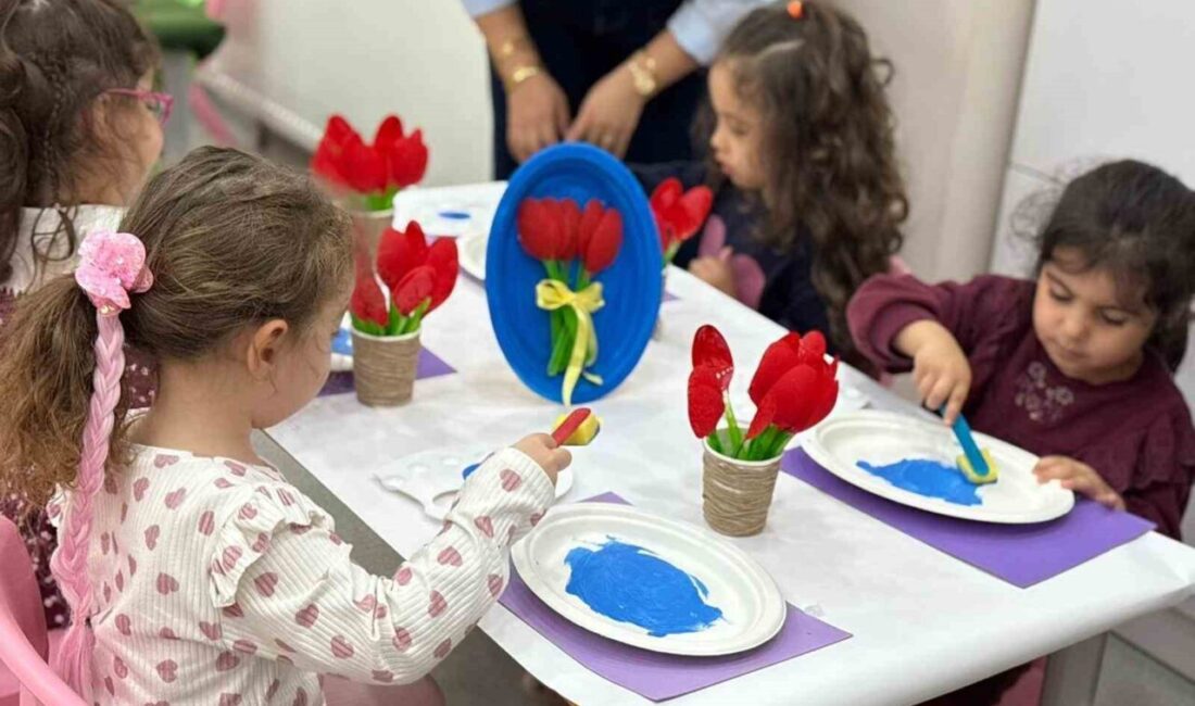 Sincan Belediyesi’ne bağlı Lale Kreşi’nde öğrenciler, ilkbaharın gelişini çeşitli etkinliklerle