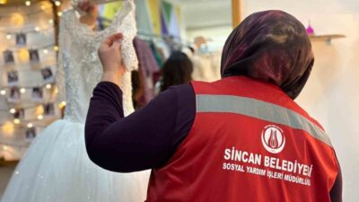 Sincan Belediyesi ihtiyacı olan evlenecek çiftlere Yarım Elma Hayır Çarşısı
