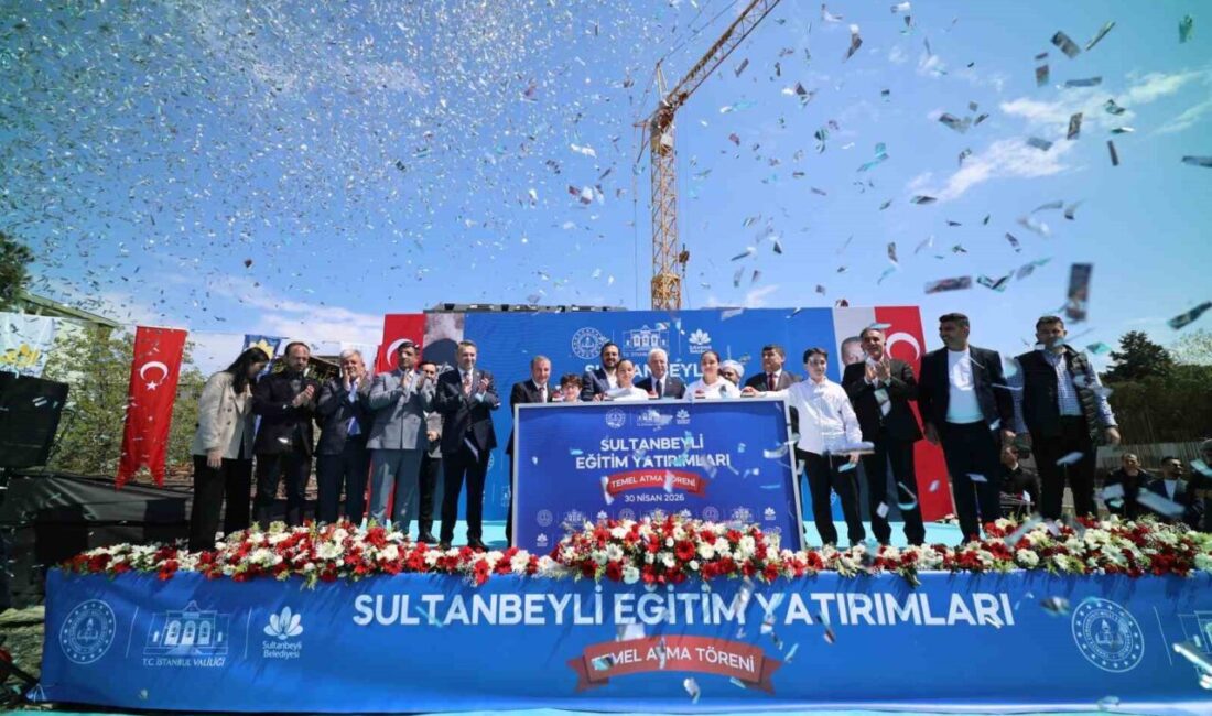 Sultanbeyli’de eğitim yatırımları kapsamında ilçeye kazandırılacak 3 yeni okulun temel