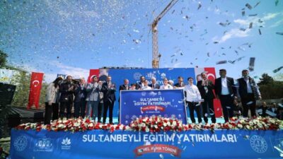 Sultanbeyli’de eğitim yatırımları kapsamında ilçeye kazandırılacak 3 yeni okulun temel