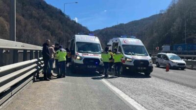 TEM Otoyolu’nun Bolu geçişinde tır, kamyon, hafif ticari araç ve
