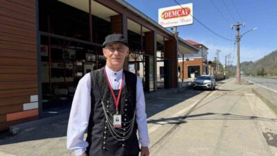 Trabzon’un Of ilçesinde bir çay fabrikasına ait dinlenme tesisinde çalışan