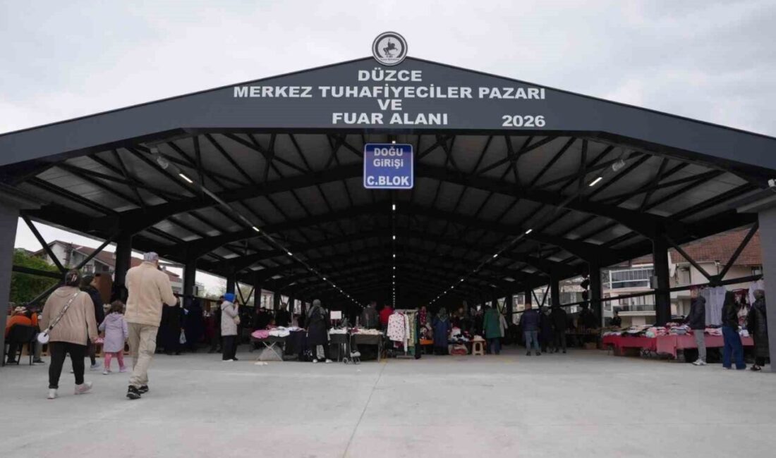 Düzce Belediyesi tarafından şehre kazandırılan üçüncü kapalı pazaryeri olan Tuhafiyeciler