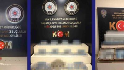 Van’da polis ekiplerince yürütülen kaçakçılık ve organize suçlarla mücadele çalışmaları