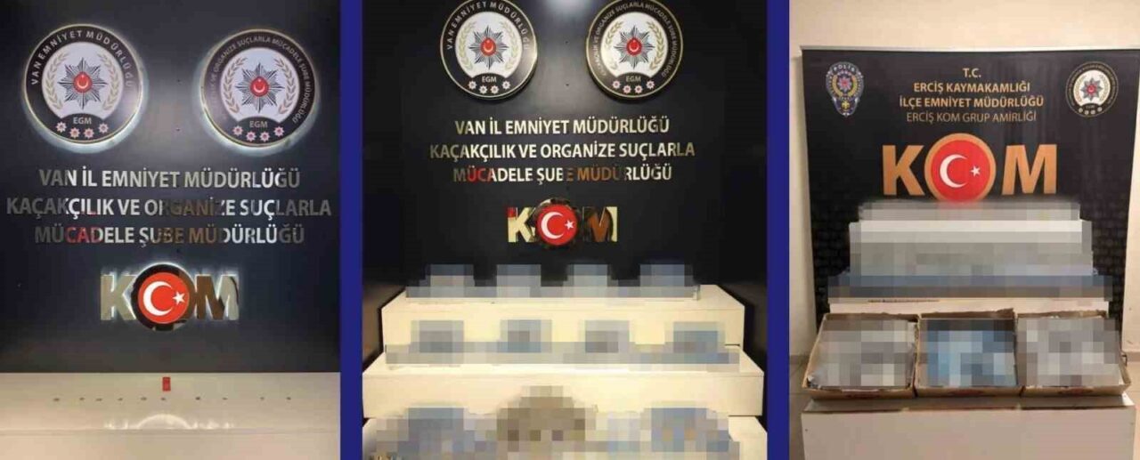 Van’da polis ekiplerince yürütülen kaçakçılık ve organize suçlarla mücadele çalışmaları