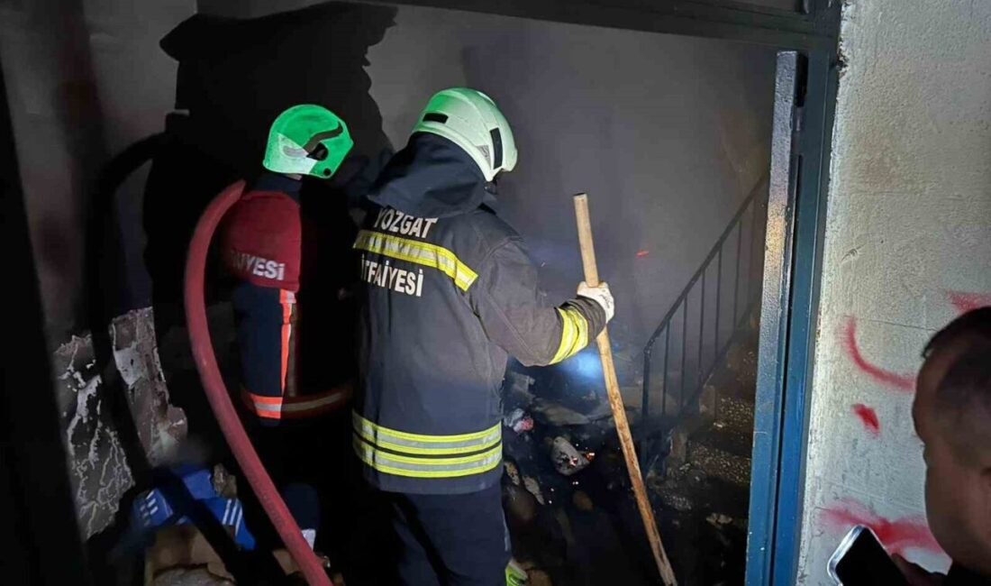 Yozgat’ta metruk binada çıkan yangın söndürüldü. Edirilen bilgiye göre Lise