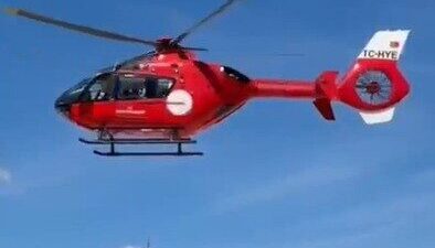 Yozgat’ta karbonmonoksit zehirlenmesi nedeniyle tedavisi süren hasta ambulans helikopter ile