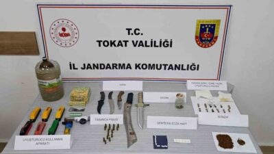 Tokat’ın Zile ilçesinde jandarma ekipleri tarafından düzenlenen uyuşturucu operasyonunda 4