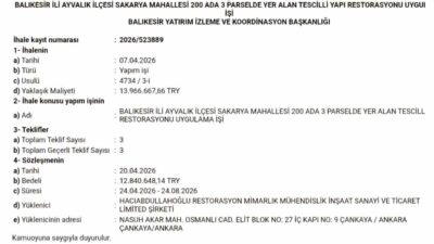 Balıkesir’in Ayvalık ilçesinde bulunan ve kentin önemli tarihi yapıları arasında