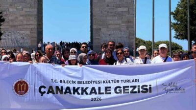 Bilecik Belediyesi tarafından düzenlenen program kapsamında 300 kişi Çanakkale gezisinde