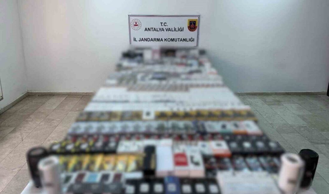 Antalya’nın Döşemealtı ilçesinde jandarma ekiplerince düzenlenen operasyonda piyasa değeri yaklaşık