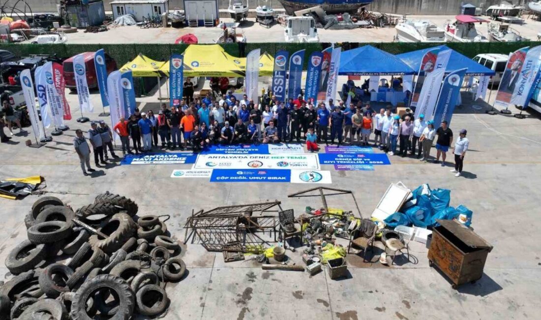 Antalya Büyükşehir Belediyesi’nin denizlerde farkındalık oluşturmak için başlattığı deniz dibi