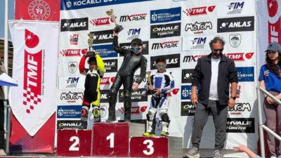 Eskişehir’den Türkiye Süpermoto ve Motomini Şampiyonası’na katılan 4 yaşındaki Atakan