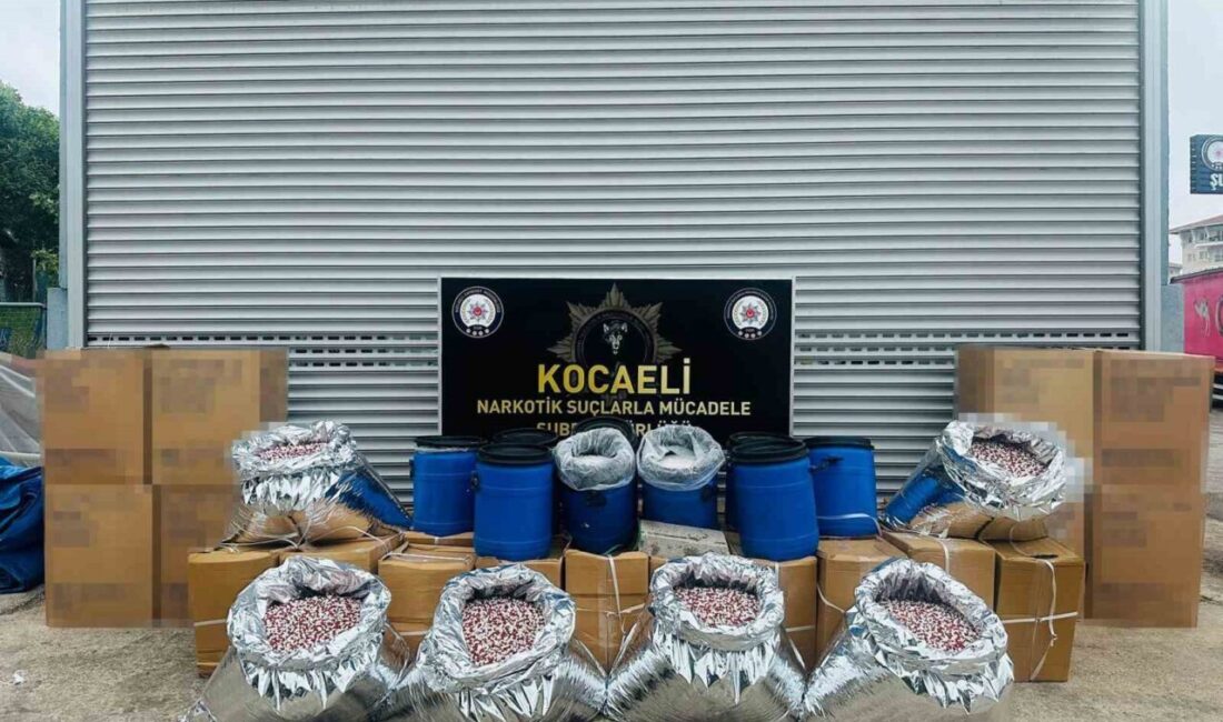 Kocaeli’nin Darıca ilçesinde polis ekiplerince bir iş yerine düzenlenen operasyonda,