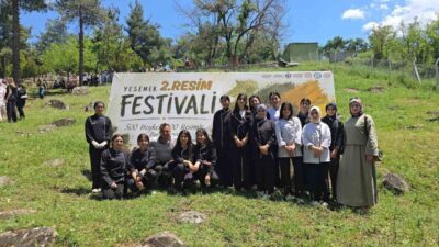 Yesemek Açık Hava Müzesi’nde düzenlenen “Yesemek 2. Resim Festivali”nde 13