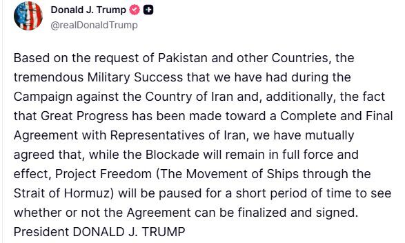 ABD Başkanı Donald Trump, İran’a karşı uygulanan deniz ablukasının tam