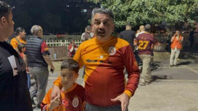 Adana’da Galatasaray’ın şampiyonluk kutlamaları sırasında Adana Demirsporlu taraftarlar bir çocuğun