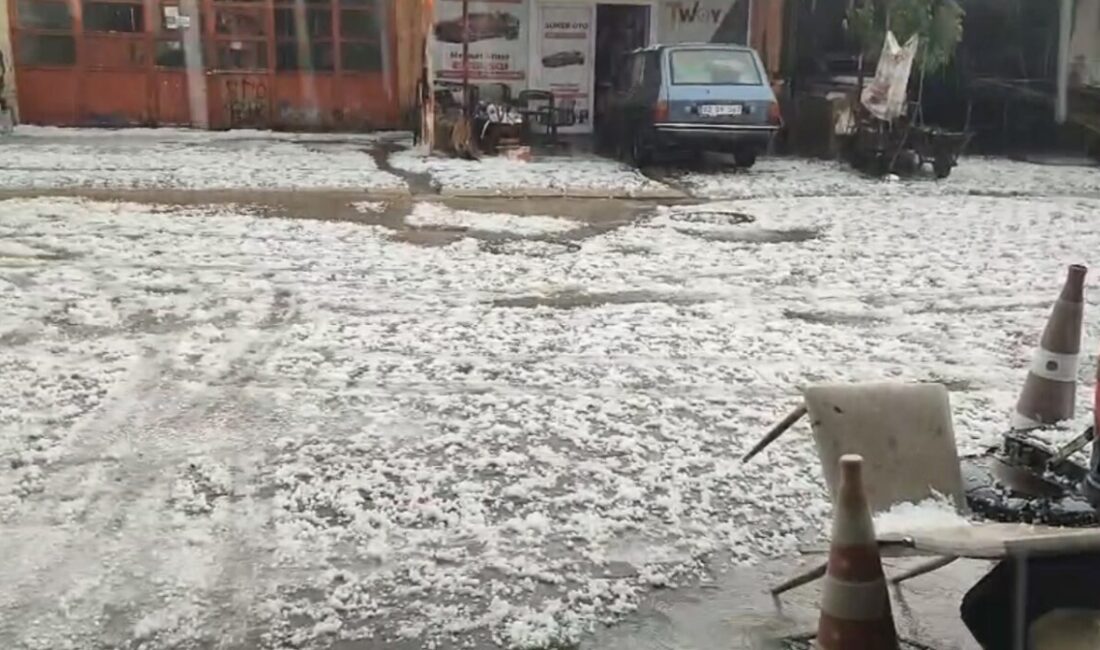 Adıyaman’ın Besni ilçesinde etkili olan dolu yağışı hayatı olumsuz etkiledi.