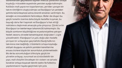 İş İnsanı Ahmet Toprak, gerçekleştirilecek kongrede Elazığspor Kulüp Başkanlığı için