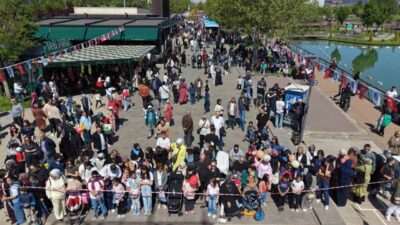 Çorum’da düzenlenen Aile Festivali’nde, yüzlerce aile ve çocuklar bir araya