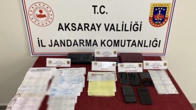 Aksaray’da tefecilere yönelik operasyon düzenleyen jandarma 4 şahsı yakalayarak gözaltına