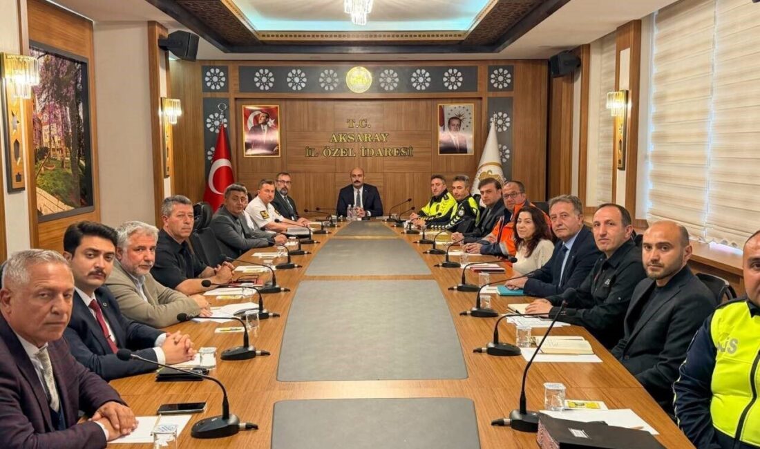 Aksaray’da Karayolu Trafik Güvenliği Stratejisi İl Yürütme Kurulu’nun Mayıs ayı