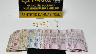 Konya’nın Akşehir ilçesinde polis ekiplerince düzenlenen uyuşturucu operasyonunda gözaltına alınan