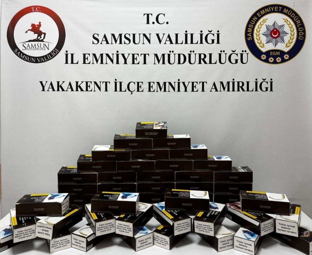 Samsun’un Alaçam ve Yakakent ilçelerinde düzenlenen iki ayrı operasyonda toplam