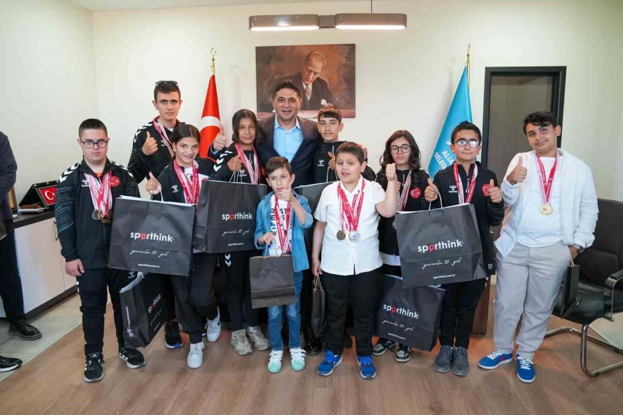 Aliağa Belediyesi’nin özel ihtiyaçlı bireylerin sporla gelişimini desteklemek amacıyla hayata