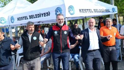Bursa’da Kestel Belediyesi, 1 Mayıs Emek ve Dayanışma Günü dolayısıyla