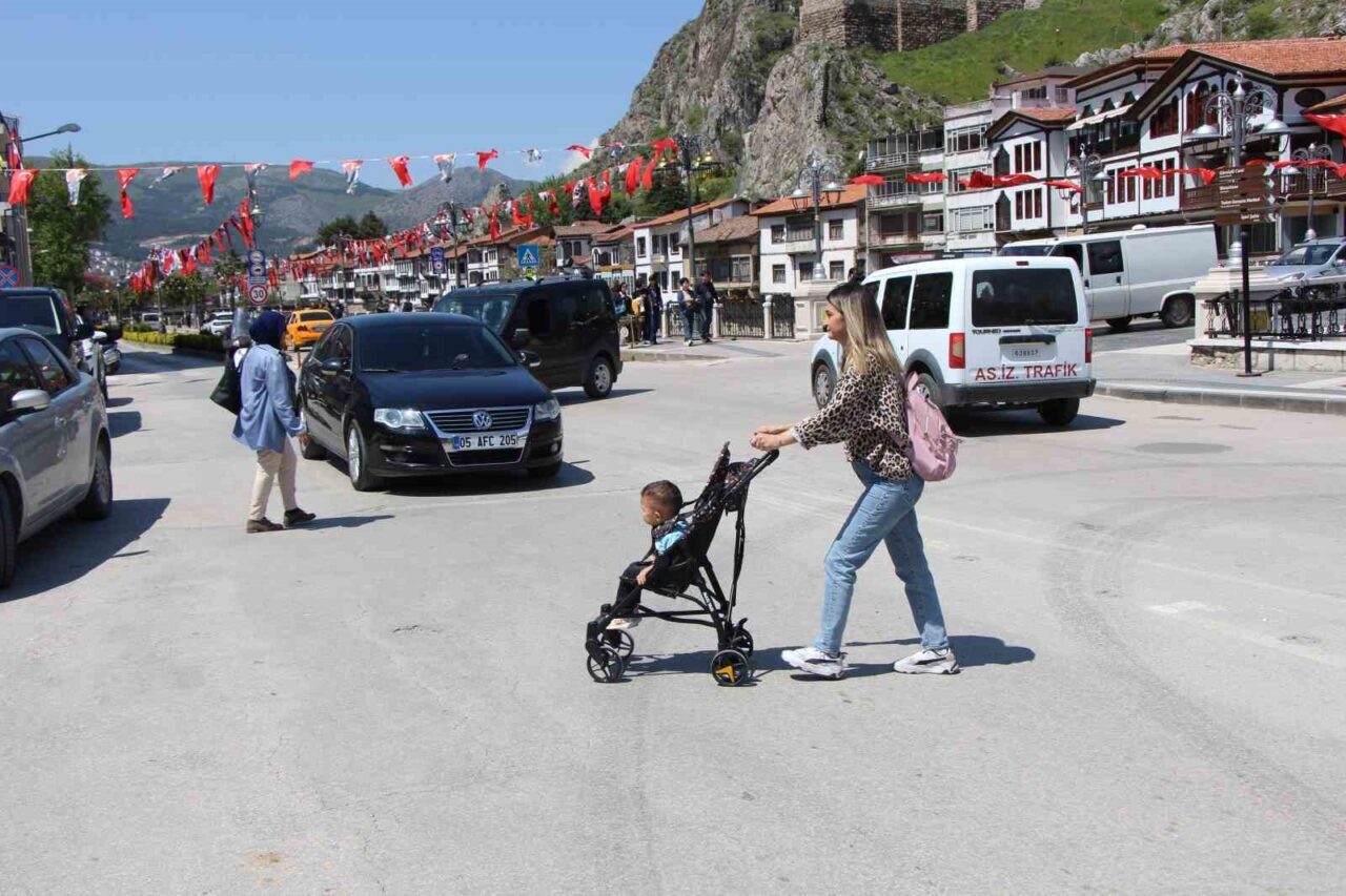 Amasya, trafikte korna sesinin yok denecek boyutta olması ve yollarda
